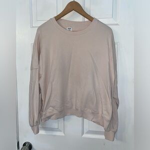Cotton On light pink oversized crewneck sweater
